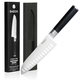 Babish High-Carbon 1.4116 German Steel Cutlery, 6.5" Santoku Kitchen Knife