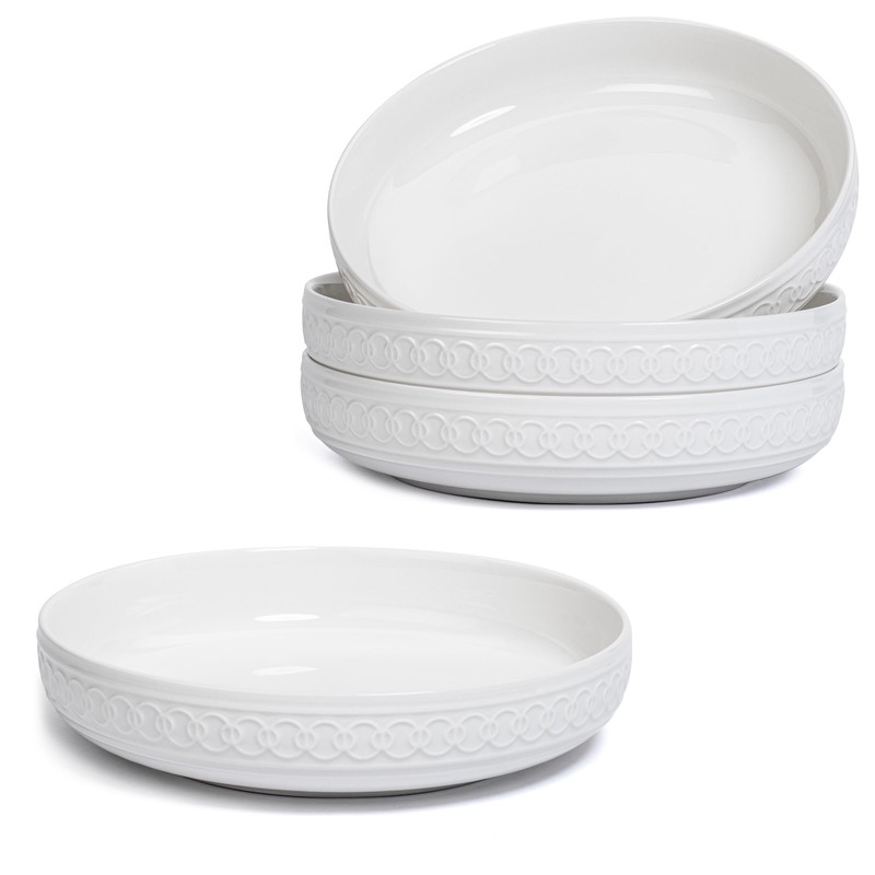Annovero Pasta Bowls Set of 4 | Kitchen Dishes |
