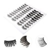 TOVINANNA 20 Pairs Artificial False Eyelashes Fake Eyelashes Segmented False