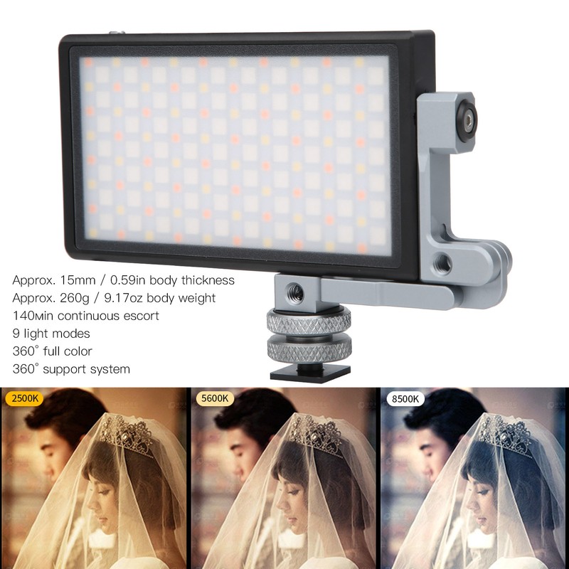 BOLING P1 Fill Light Portable Small Adjustable for Camera RGB