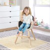 3-in-1 Convertible Wooden High Chair for Kids with Cushioned Seat
