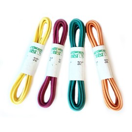 Moneysworth and Best Shoe Care Dress Waxed Colored Lace Sunrise Variety Pack, 32-Inch, Pack of 4