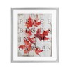 Stupell Industries Peace Begins In The Garden Gray Framed Print