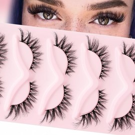 5 pairs Wispy Cat Eye Lashes Wispy False Eyelashes Natural look Eyelashes (YM20-F)