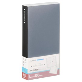 HAKUBA 4977187536218 Pocket Album, Butte Clear (300 Large Sizes, Black) Photo Storage, Pocket Type, Includes Sack Case, Photo Album