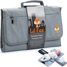 Portable Changing Pad - Waterproof Travel Baby Diaper Changing Pad, Mat Foldable, Wipes Pocket, Gifts