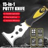 HAISHANG Scraper Tool, 15-in-1 Stainless Steel Painters Tool, Professional Multi