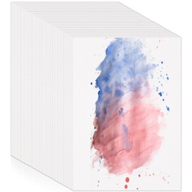 Prudiut 120 Sheets Watercolor Paper Bulk, 140 lb/300 GSM Cotton Cold Press White Paper, 5 x 7 Inch, Perfect for Kids, Students, Artists