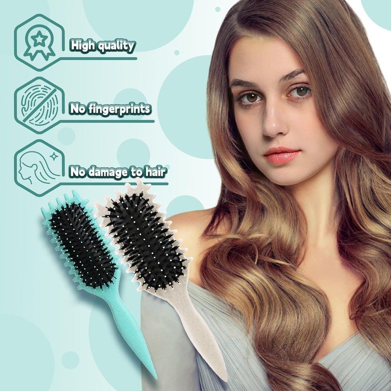 SOZOMO Cepillo para rizos, Cepillo Para Cabello Rizado Para Mujeres,cepillo