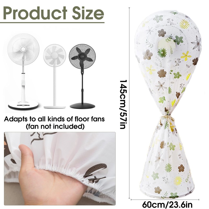 Bimkole All-Inclusive Electric Fan Dust Covers, Standing Round Fan Dust
