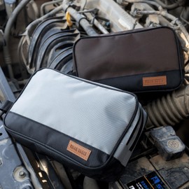 VIDAR TOOLS 12 Inch Zipper Tool Pouch 2 Pack, Two Compartments Small Tool Bag, Utility ToolBag with Carrying Handle, Tools Storage Organizer for Electrician Mechanic.