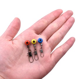 100 PCS Fishing Float Space Beans in Saltwater or Freshwater Fishing Connector Set