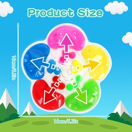 Iridsoorle Sensory Fidget Toys for Toddlers 1-3 Year Old, Flower Colour Sorting & Matching Toys, Montessori Fine Motor Skills Activity for Autistic Children, Travel Plane Car Game for Baby Boys Girls