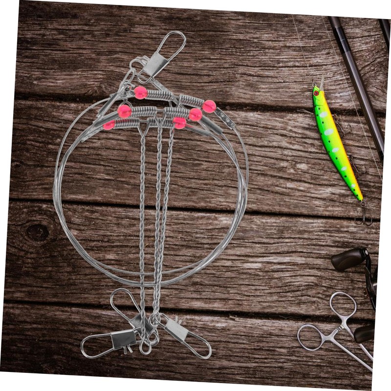 GRIRIW 1 Set Durable Fishing Wire Trace Leader Kit Fishing