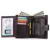 SENDEFN Men's Wallets Multifunctional RFID Blocking Leather Wallet Credit Card