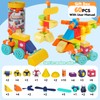 FENYAN Magnetic Building Blocks 60PCS, Multi-Style DIY Magnetic Blocks for