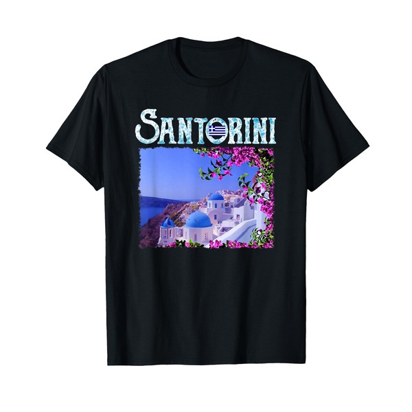 Santorini TShirt Amazingly Beautiful Greek Island Aegean Sea T-Shirt