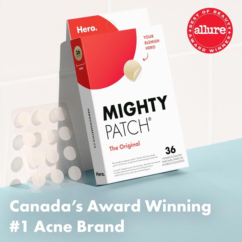 Mighty Patch Original – Tratamiento de acné hidrocoloide (36 quilates)