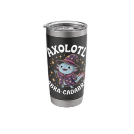 Axolotl Abra-Cadabra Magic Whimsical Wizard Stainless Steel Insulated Tumbler