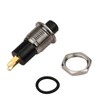 CLDIY Pressure Switch, Self-Locking Mini Switch, 10 mm Round DC24