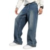 DFGIGT Men's Baggy Hip Hop Jeans Wide Leg Skater Denim
