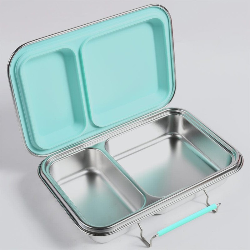 EcoCocoon Bento Lunch Boxes - 2 Compartment, Blueberry