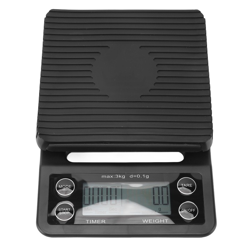 Digital Coffee Scale with Timer Waterproof Silicone Mat High Accuracy