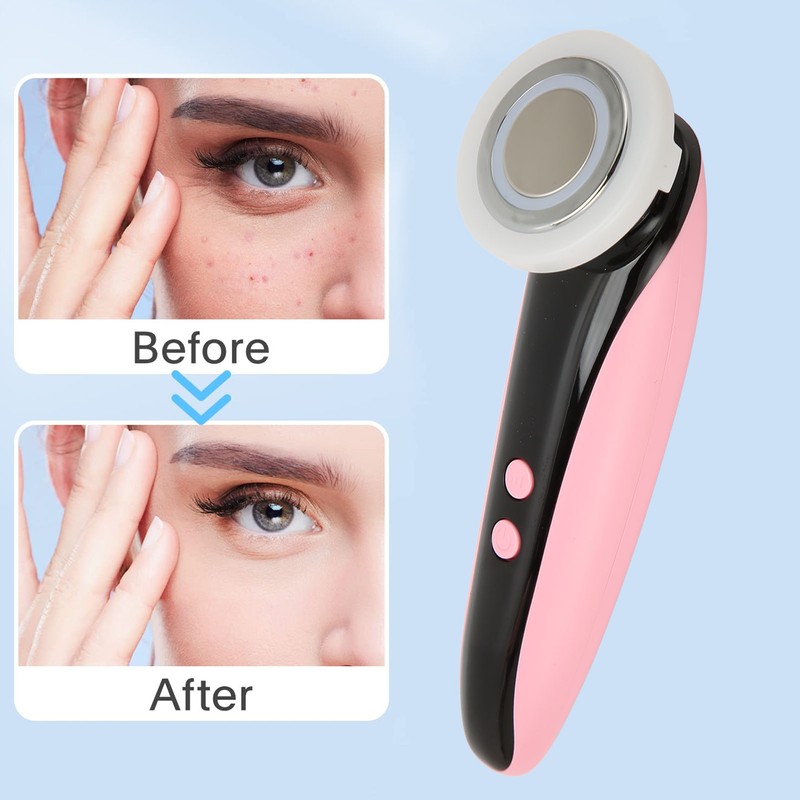 Electric Facial Massager Machine Colorful Light Vibration Face Skin Rejuvenation