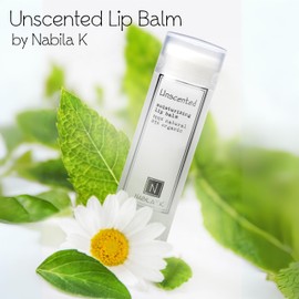 Nabila K Organic Lip Balm, Nourishing, Moisturizing, Revitalizing, Soothes Chapped Lips, All Natural, Unscented (.15 oz.), Single