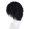 GNIMEGIL Mens Dreadlock Wig Black Curly Male Fake Dreads Loc