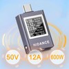 USB C Tester Meter Meter 0~50V 0~12A PD QC USB