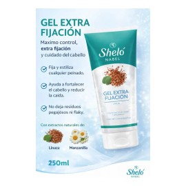 Pack Gel Extra Fijación Capilar 250ml Shelo Nabel