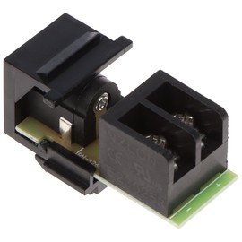 RiteAV Standard 2.1mm DC Power Jack to Screw Terminals Connection, Keystone Coupler for CCTV/Security Camera Wall Plates - Black