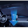 Quzyllic Car Sun Protection Windscreen 140 x 80 cm Interior