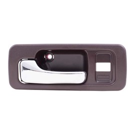 AutoandArt Brock Replacement Drivers Front Inside Red w/Chrome Power Door Handle w/Lock Hole Compatible with Accord Sedan 72165-SM4-003ZD