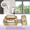 2 Pcs Rotate Bolt Latch Stainless Steel Security Anti-Theft Rotating