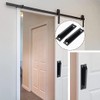 Taicols 2 Pcs Sliding Door Handles, Aluminum Alloy Curved Handle