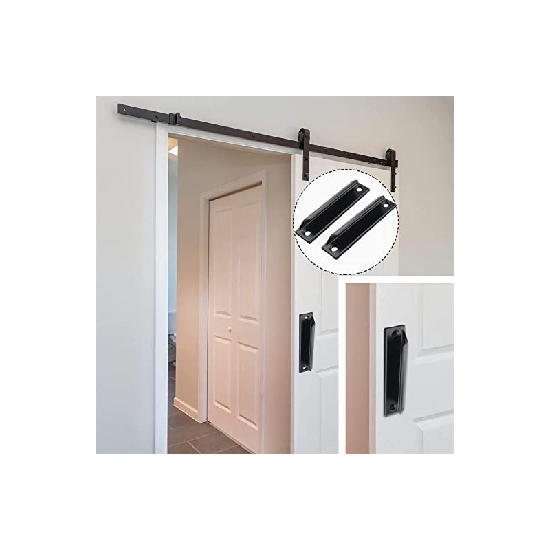 Taicols 2 Pcs Sliding Door Handles, Aluminum Alloy Curved Handle