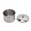 Stainless Steel Nail Powder Holder Thickening Sturdy Dustproof Smooth Surface