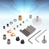 Double Pulley Extruder Kit Double Concave Gear Design Stable Feed
