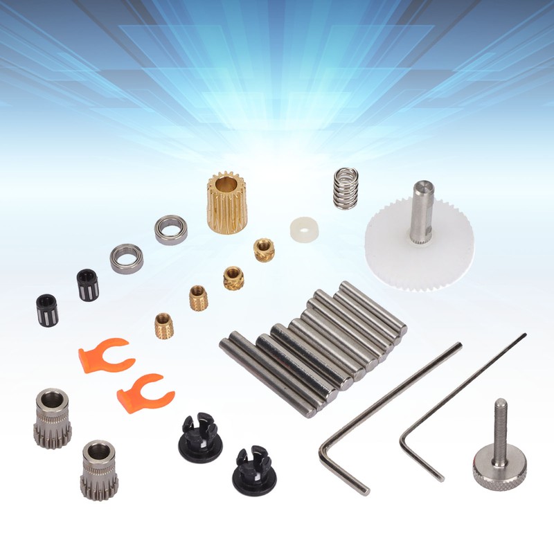 Double Pulley Extruder Kit Double Concave Gear Design Stable Feed