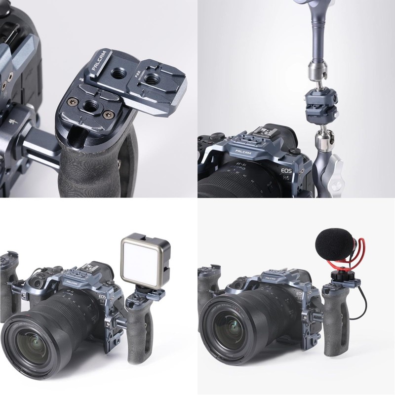 Falcam F22 Cold Shoe Three-Position Double Head Quick Release Plate