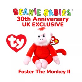 Ty New! Ty Beanie Babies 30th Anniversary UK RELEASE Limited Edition Foster Monkey