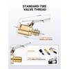 2pcs Tire Air Chuck with Clip Adapter, Brass Tire Inflation