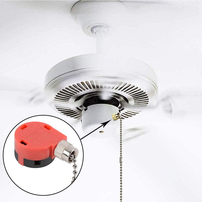 ZE-268S1 Ceiling Fan Switch, 3 Speed 4 wire Pull Chain