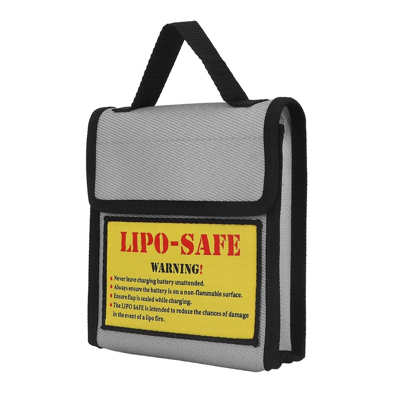 Lipo Battery Safety Bag Grey Fireproof Explosion Proof Battery Guard