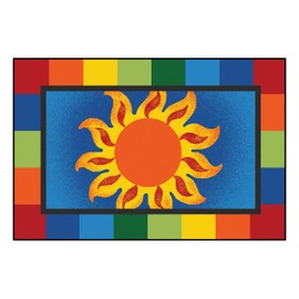 Carpets for Kids KID$Value Rugs 36.14 Sunny Day Value Play Rug 3ft x 4ft 6in Rectangle Blue