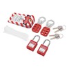 Electrical Lockout Tagout Kit with Safety Padlocks Hasps Loto Keys