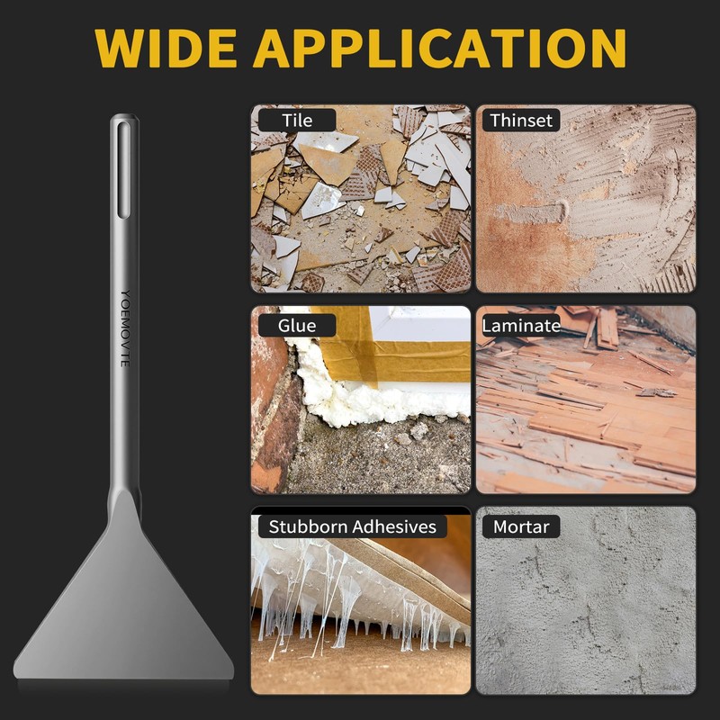 YOEMOVTE SDS Max Chisel, 5.9 Inch by 15 Inch Tile