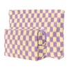 BUNCHBRAVO Checkered Makeup Bag Set of 2, Knitted Fabric Cosmetic
